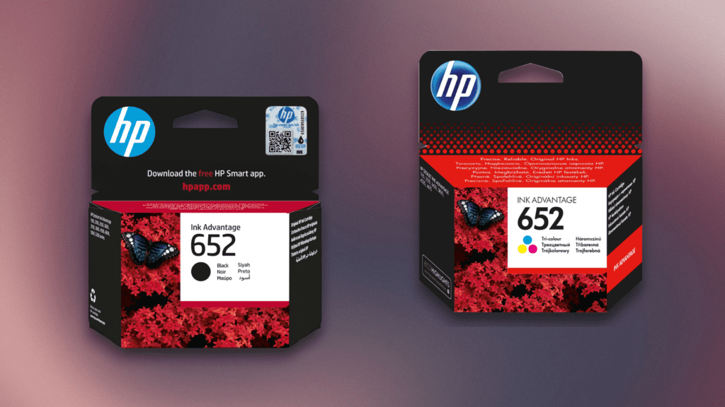 Tusz do drukarki HP 652 - czarny i kolorowy